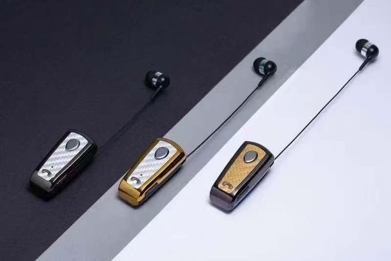 Neckline Clip Bluetooth Headset Single Ear Cable Bluetooth Headset Phone Music Universal Headset