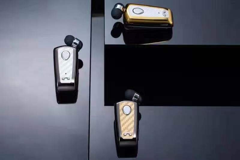 Neckline Clip Bluetooth Headset Single Ear Cable Bluetooth Headset Phone Music Universal Headset
