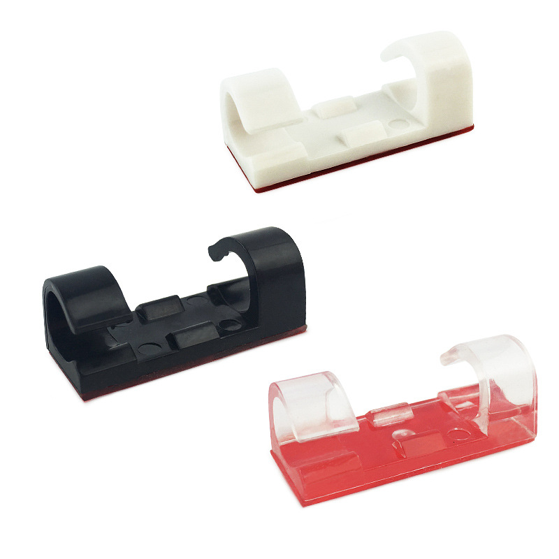 Wire Storage Cord Manager Cable Clamp Fixed Network Cable Self-Adhesive Buckle Data Cable Clip Power Strip Holder Self-Adhesive
