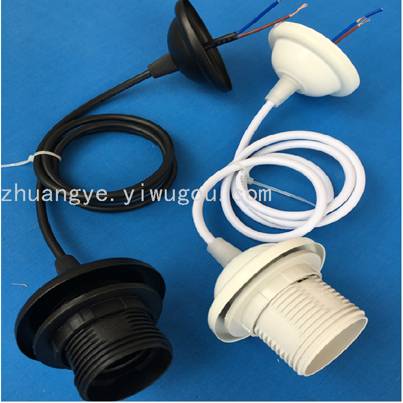 E27 Full Tooth Lamp Holder Suspension Wire Ceiling Lamp Shades Lamp Holder Lighting Lamp LED Bulb Accessory Strap 