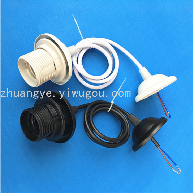E27 Full Tooth Lamp Holder Suspension Wire Ceiling Lamp Shades Lamp Holder Lighting Lamp LED Bulb Accessory Strap 
