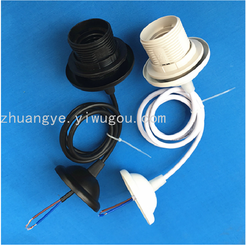 E27 Full Tooth Lamp Holder Suspension Wire Ceiling Lamp Shades Lamp Holder Lighting Lamp LED Bulb Accessory Strap 