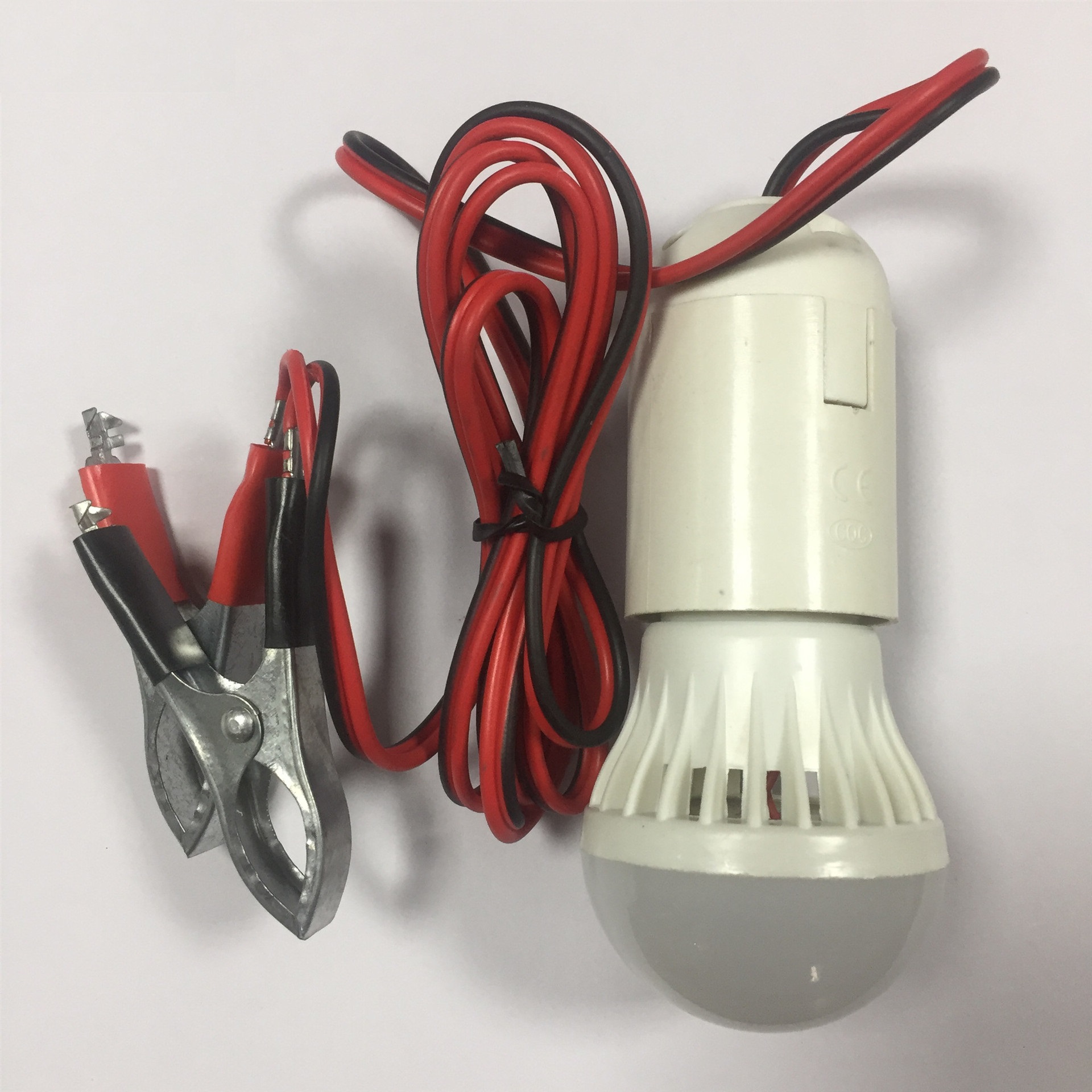 Low Voltage 12vled Globe Large Battery Clip with 1.5 M Wire with E27 Large Lamp Holder Parts SKD and Finished Bulb