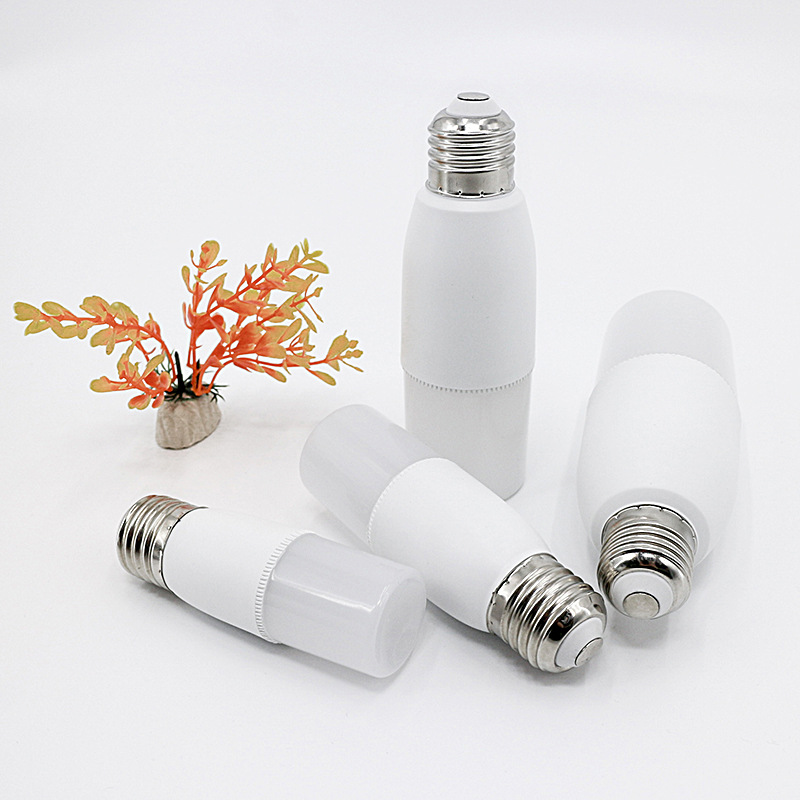 E27 Screw Bulb Led Spiral Lamp Holder Globe 5W 10W 15W Plastic Package Aluminum Column Bulb Factory Wholesale
