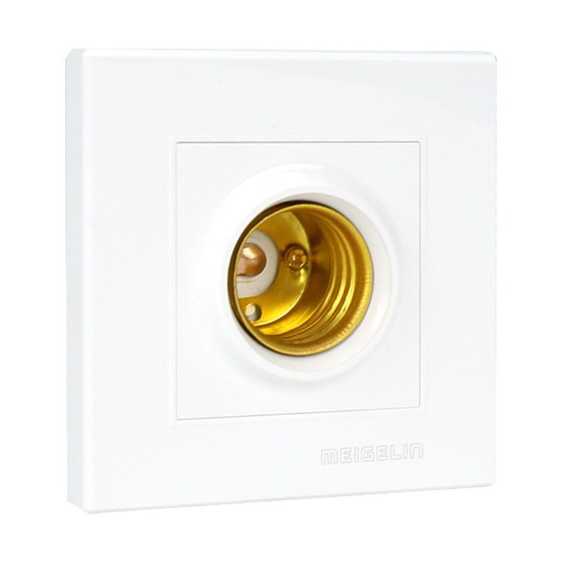 Holder LED Bulb Concealed Lamp Holder Bulb Holder Socket Lamp Flat Seat Ceiling Screw Type Energy Saving Bulb Holder