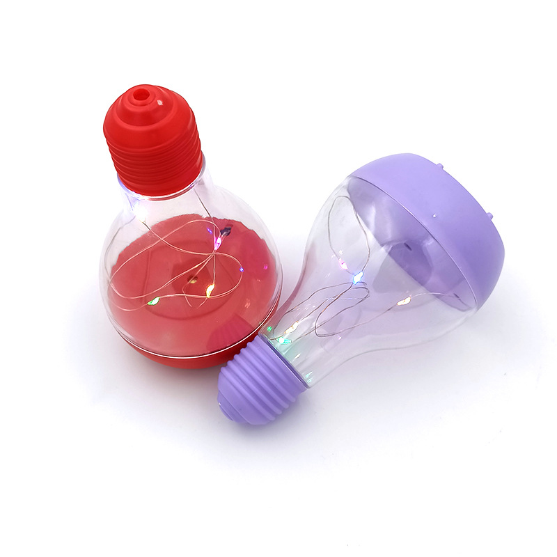 Children&#039;s DIY Handmade Brickearth Color Luminous Toy Music Small Night Lamp Lamp Holder Plastic Bulb Decorative Flash Lamp