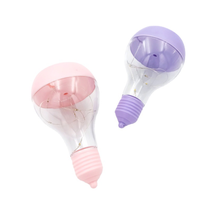 Children&#039;s DIY Handmade Brickearth Color Luminous Toy Music Small Night Lamp Lamp Holder Plastic Bulb Decorative Flash Lamp