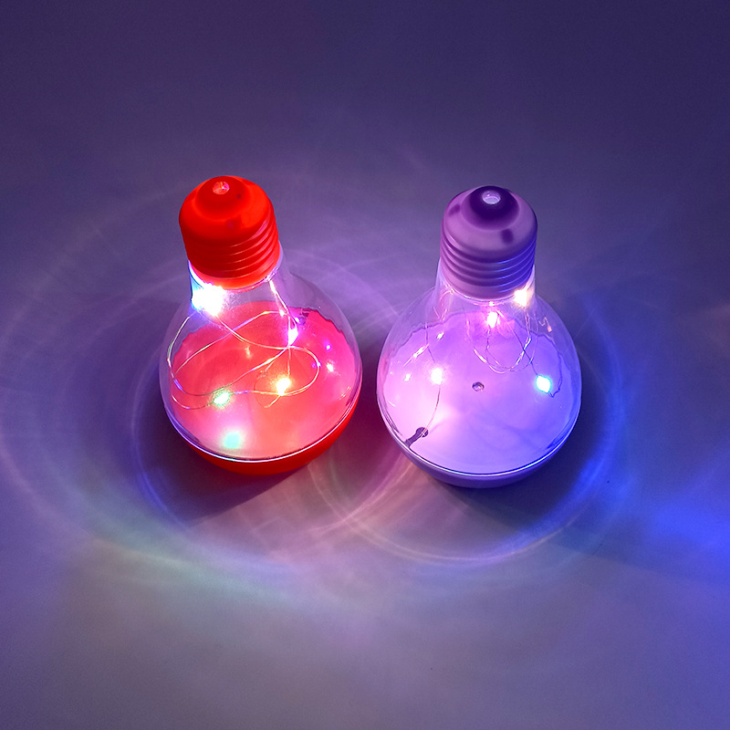 Children&#039;s DIY Handmade Brickearth Color Luminous Toy Music Small Night Lamp Lamp Holder Plastic Bulb Decorative Flash Lamp