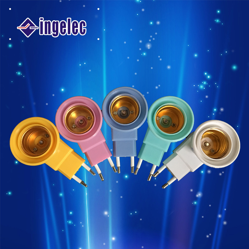 Factory Hot Sale E27 Lamp Holder with Switch Plastic Lamp Holder E27 Energy Saving Bulb Screw Joint