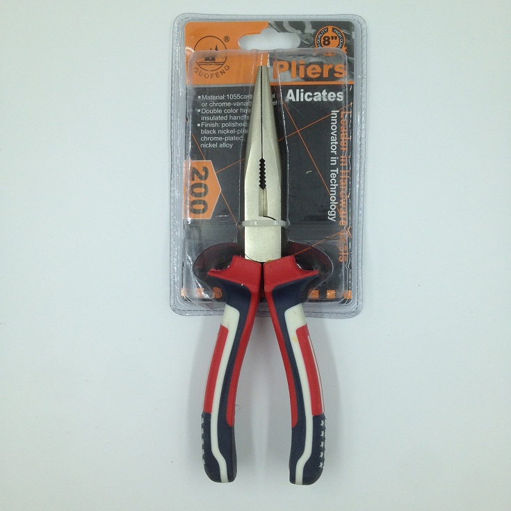 The flag clamp handles pointed pliers nose pliers needle nose pliers