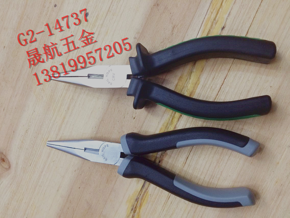 6 inch classic CRV hammered nickel plated bolt cutters needle-nosed pliers metal tools