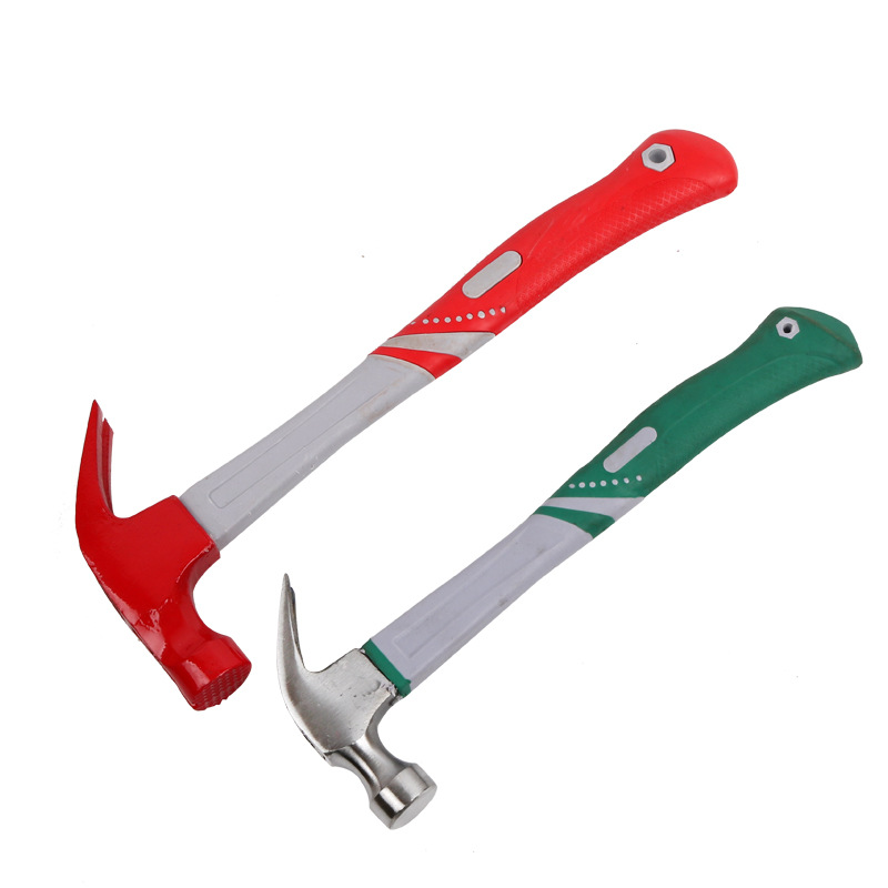 Quansheng Hardware 05 Plastic Handle Nail Suction Nail Hammer Building Claw Hammer Claw Hammer Iron Hammer