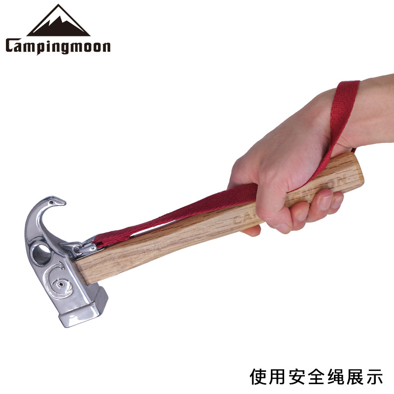 Campingmoon Outdoor Stainless Steel Angle Camp Hammer Claw Hammer Hammer Knock Stake Tent Nail