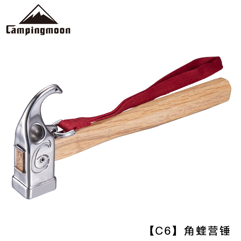 Campingmoon Outdoor Stainless Steel Angle Camp Hammer Claw Hammer Hammer Knock Stake Tent Nail