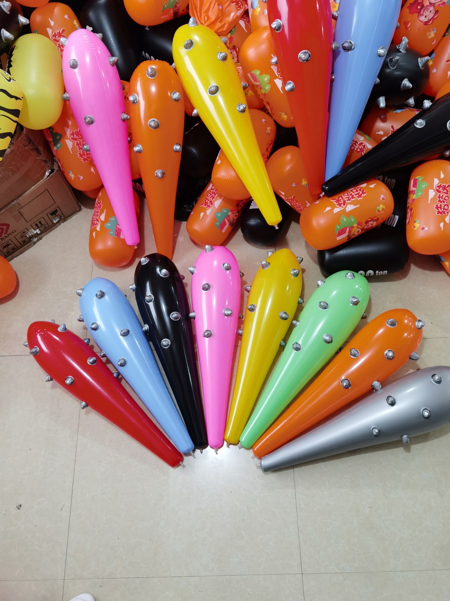 Large Inflatable Wolf Tooth Baseball Bat Wholesale Large Claw Hammer New Cartoon Children&#039;s Inflatable Toy Factory Wholesale