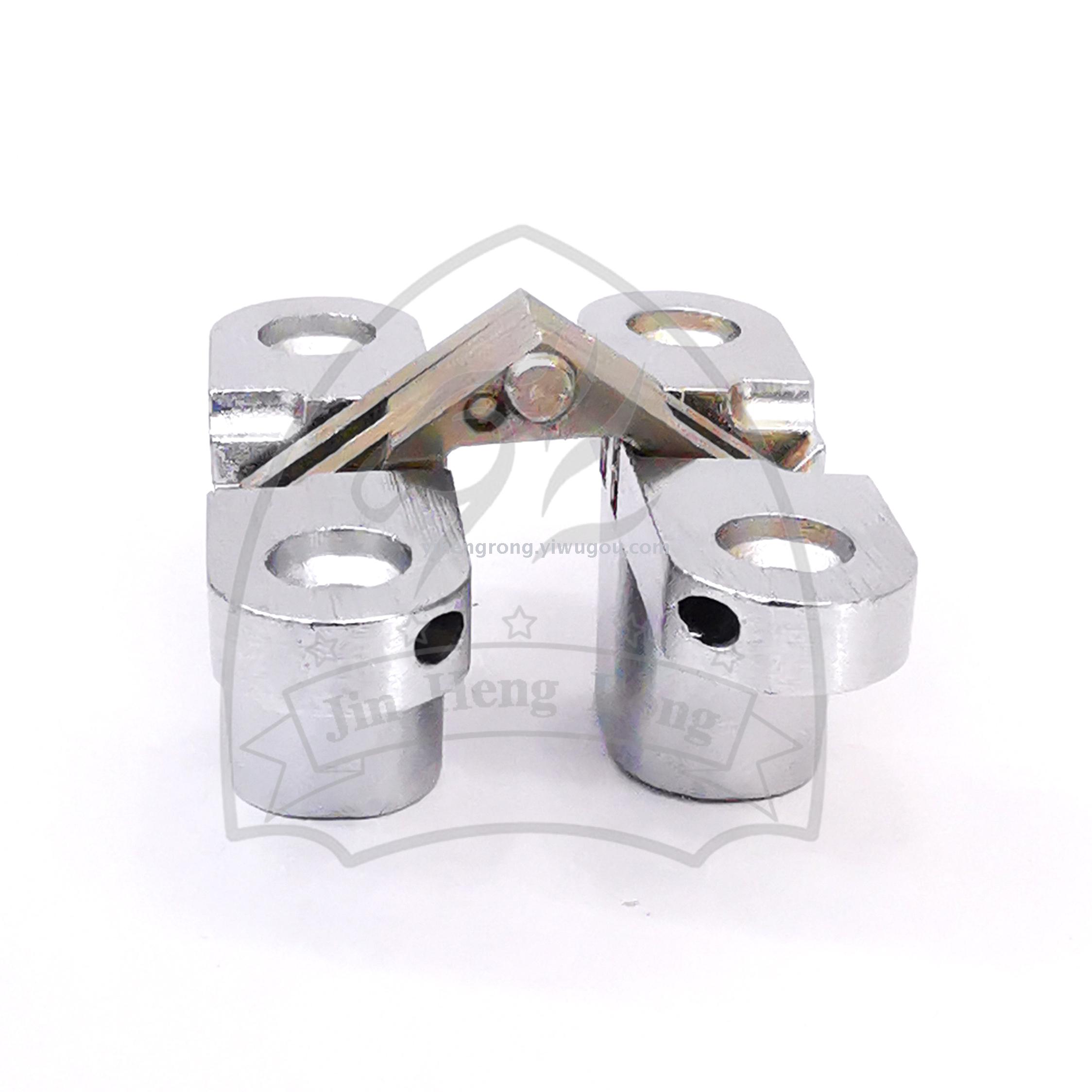 Cruciform hinge hinge hidden folding doors thickened solid surface hinge with zinc alloy chrome-plated 180 degree table