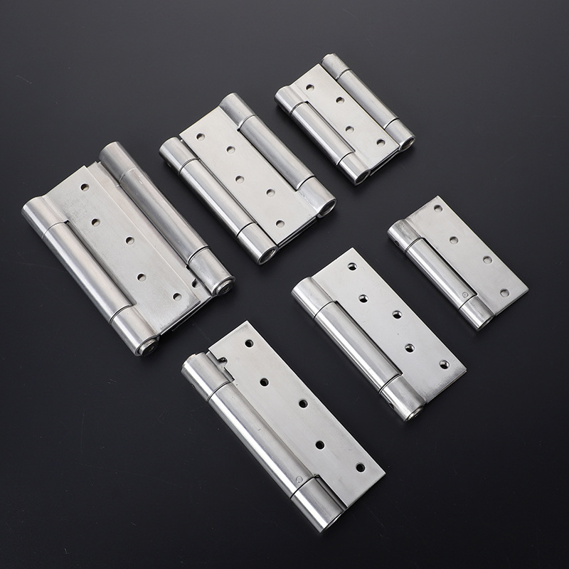 Stainless Steel Spring Butt Hinge Hinge American Single Door Double Door Hinge Invisible Door Hinge Self-Closing Door Rebound