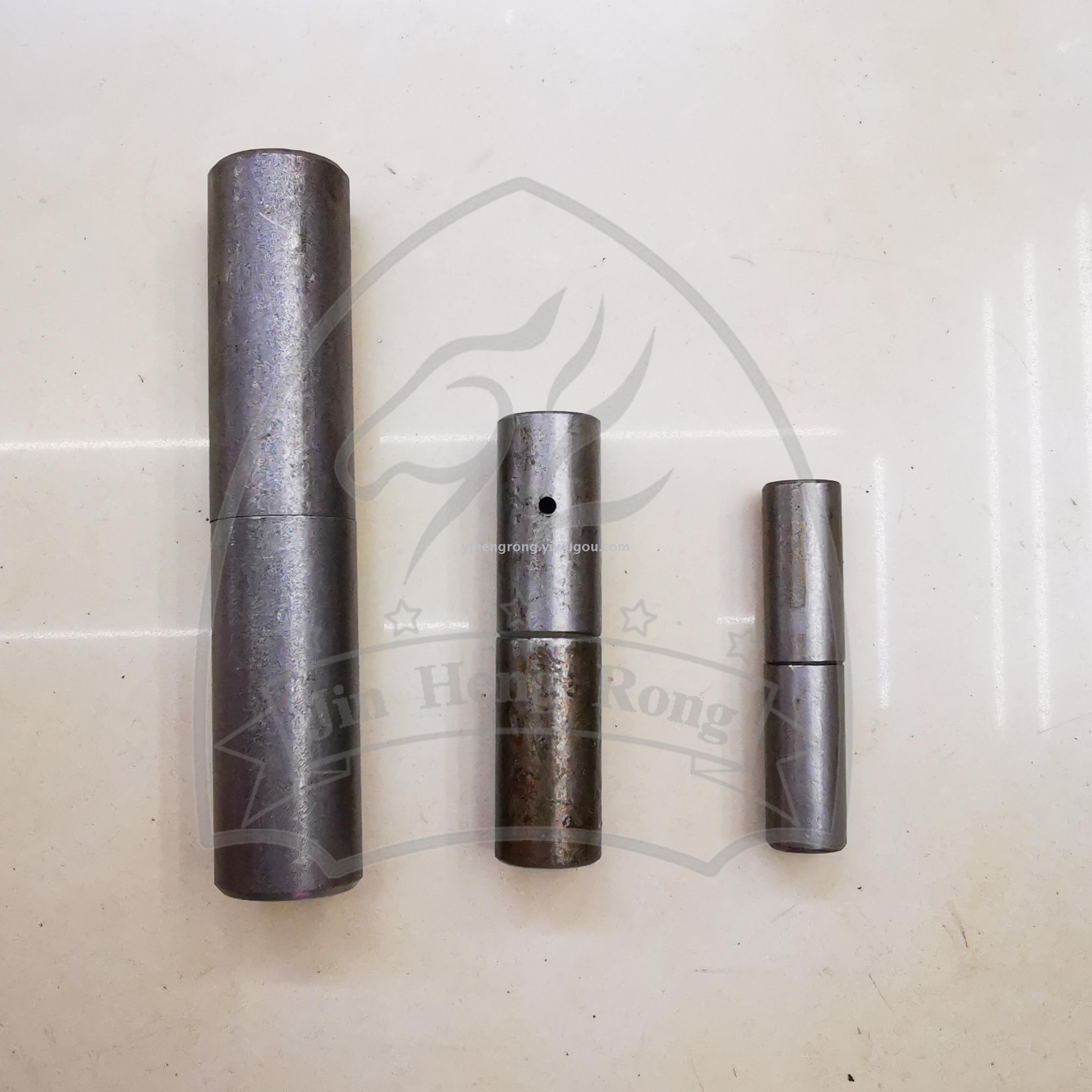 Cylindrical shaft is welded feel to hinge hinge hinge feel hinge is welded to iron shaft feel