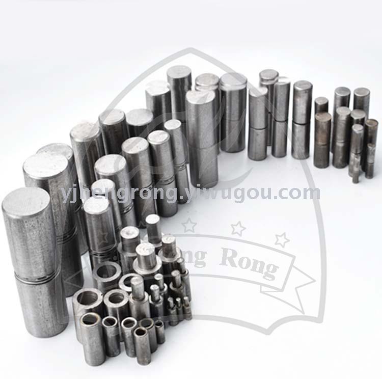 Cylindrical shaft is welded feel to hinge hinge hinge feel hinge is welded to iron shaft feel