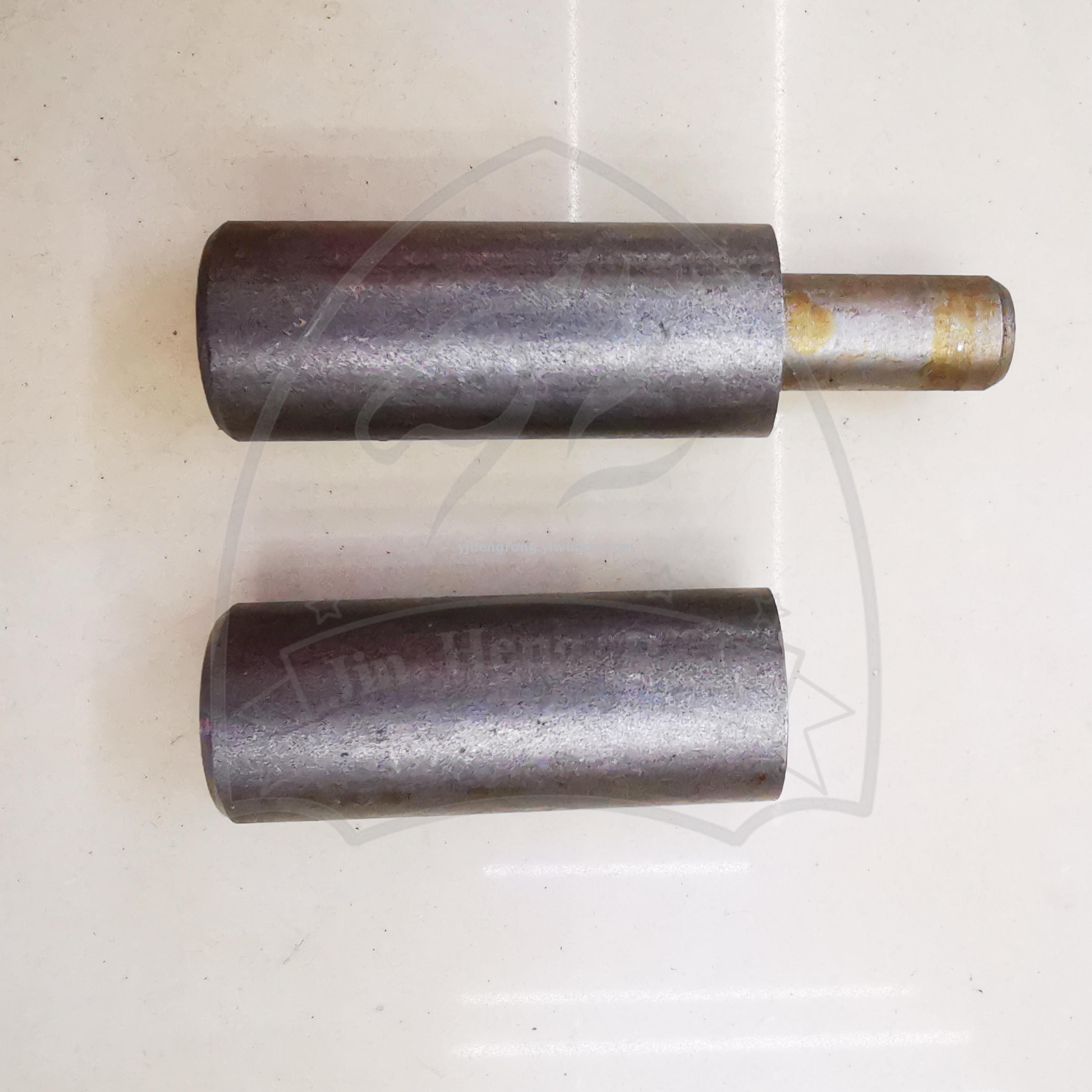 Cylindrical shaft is welded feel to hinge hinge hinge feel hinge is welded to iron shaft feel