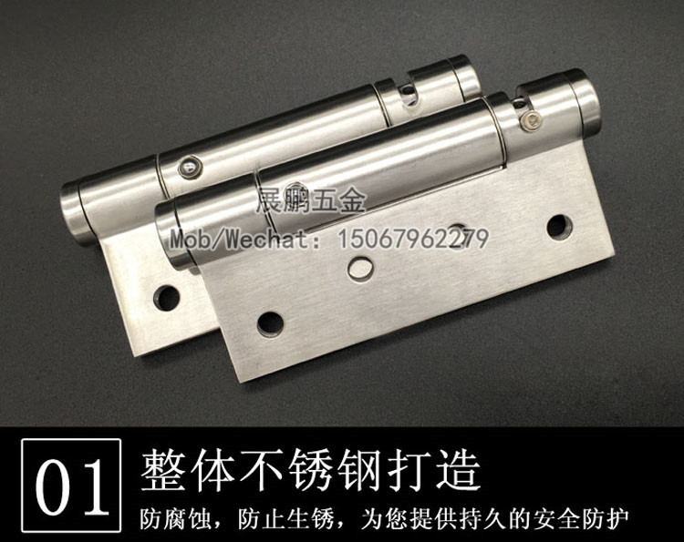 Invisible Door Hinge with Door Closer Buffer Invisible Hydraulic Spring Stainless Steel Hinge Self-Closing Door 90 Degree Positioning