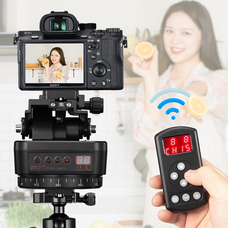 YT-1000 Electric Remote Control PTZ Live Broadcast Mobile Phone Camera Remote Control Shooting PTZ Mobile Phone Stabilizer