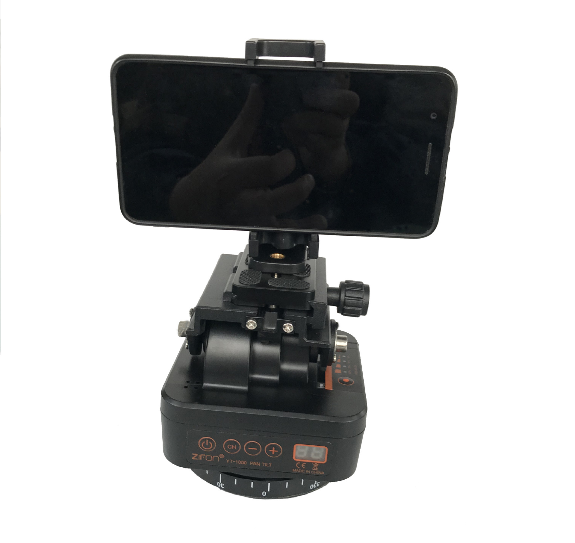 YT-1000 Electric Remote Control PTZ Live Broadcast Mobile Phone Camera Remote Control Shooting PTZ Mobile Phone Stabilizer