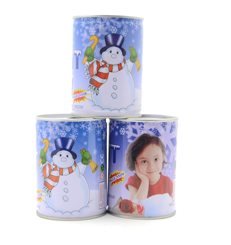 Artificial Snow Cans Artificial Snow Expanded Snowflake, Christmas Snowflake Snow Spray Surprise New Year Gift