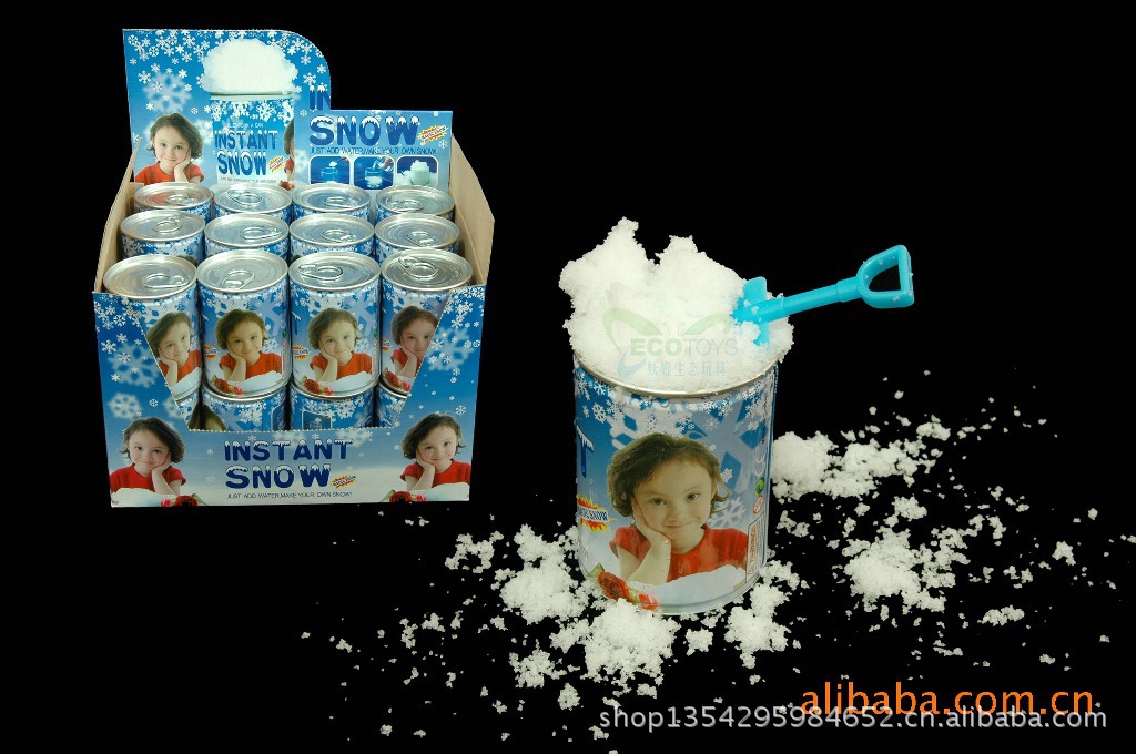Artificial Snow Cans Artificial Snow Expanded Snowflake, Christmas Snowflake Snow Spray Surprise New Year Gift