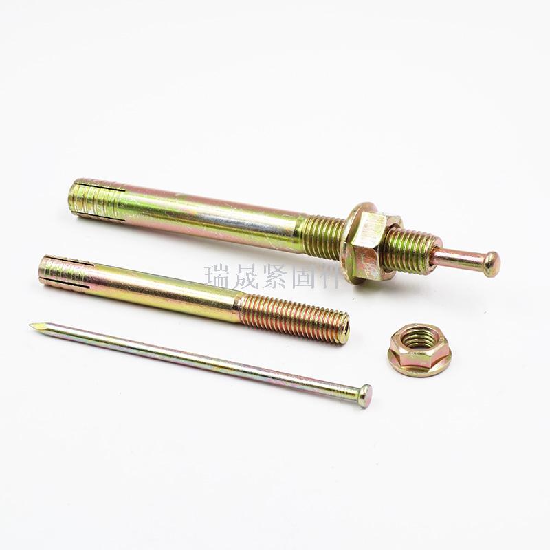 The window gecko hammer hits the gecko on the heart and the expanding nail hits the gecko on the expansion bolt