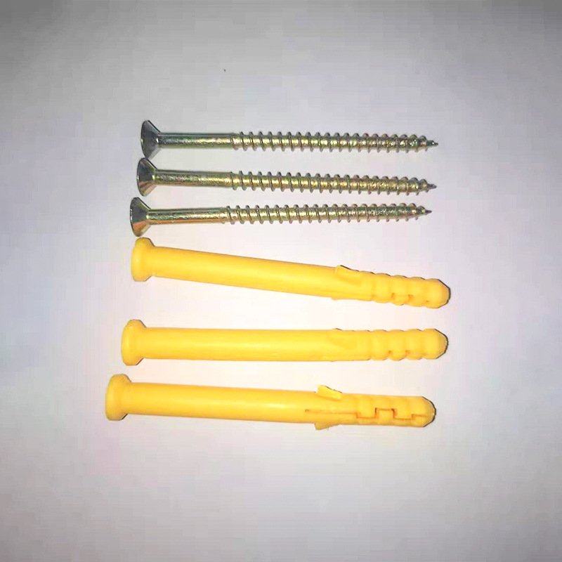 Factory Supply Little Yellow Croaker Rubber Plug Plastic Expansion Nail Anchor Expansion Nail Nylon Expansion Bolt Screw Wholesale