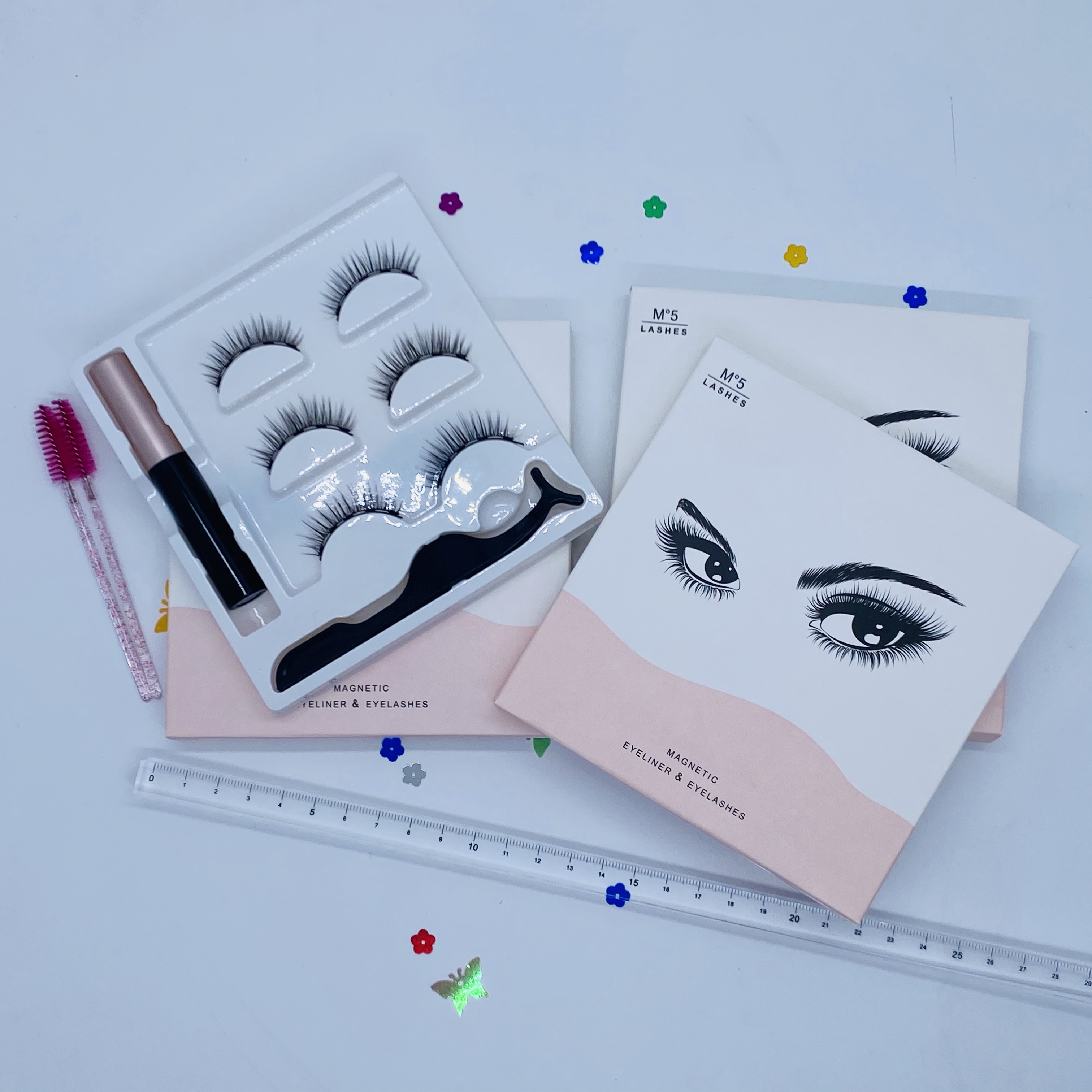 3D Magnet False Eyelashes Tweezers Liquid Eyeliner Thick Three Pairs Eyelash Foreign Trade Thick Manufacturers Supply