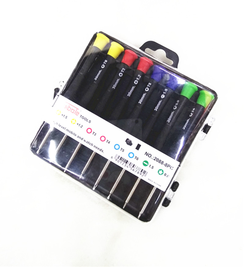 8 x 1 telecommunication screwdriver set clock set apple samsung special repair dismantling tool set screwdriver