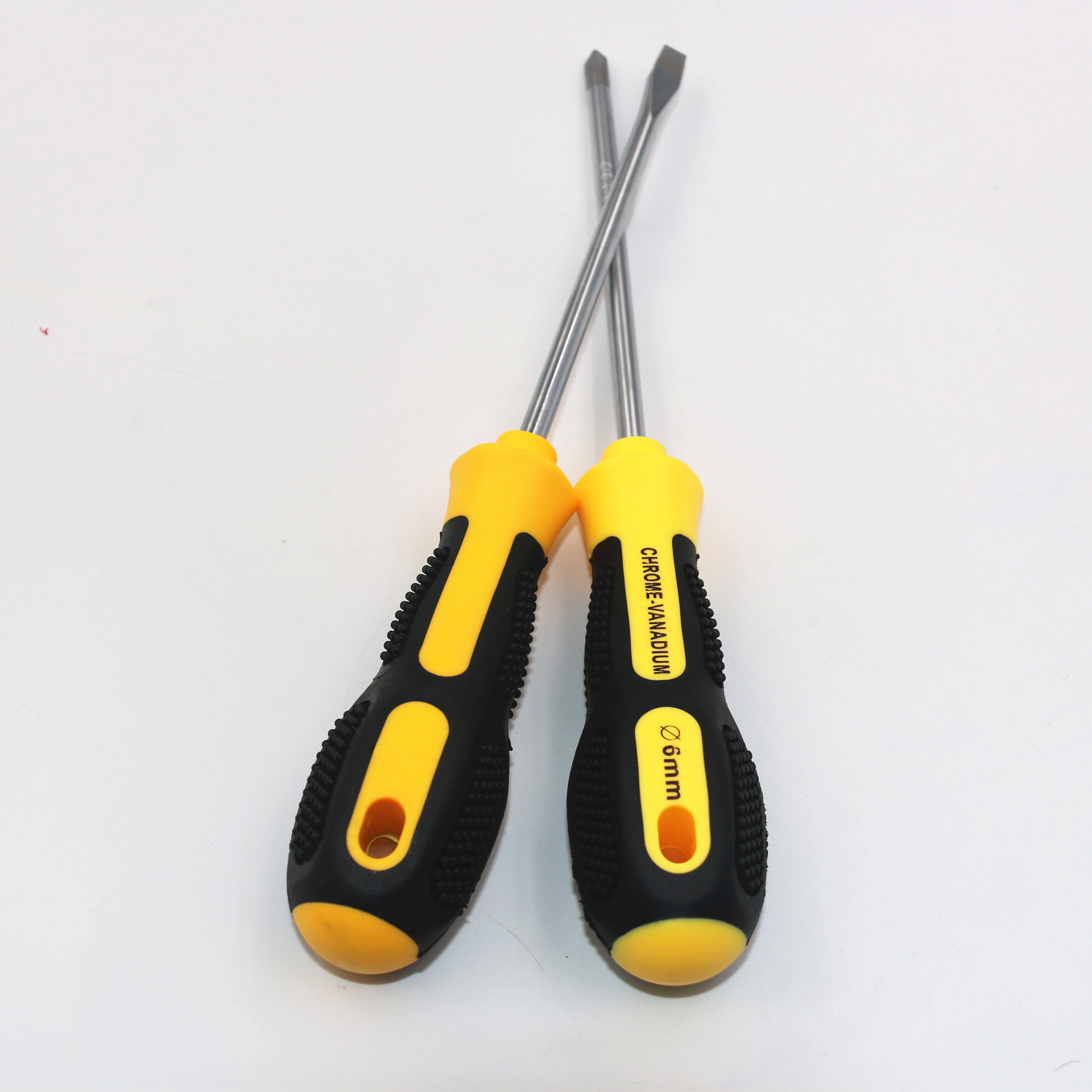 Non-Slip Massage Handle CR-V Chrome Vanadium Steel 6150# Screwdriver Cross and Straight Glue Screwdriver
