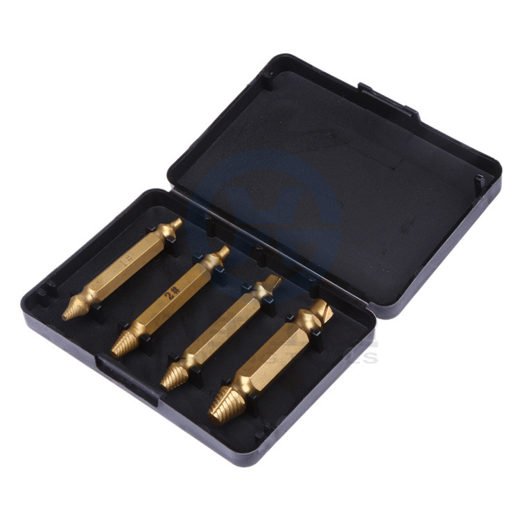Cross-Border High-Speed Steel Extractor Double-End Screw Sliding Tooth Removal Tool S2 Screwdriver Bit Broken Wire Set
