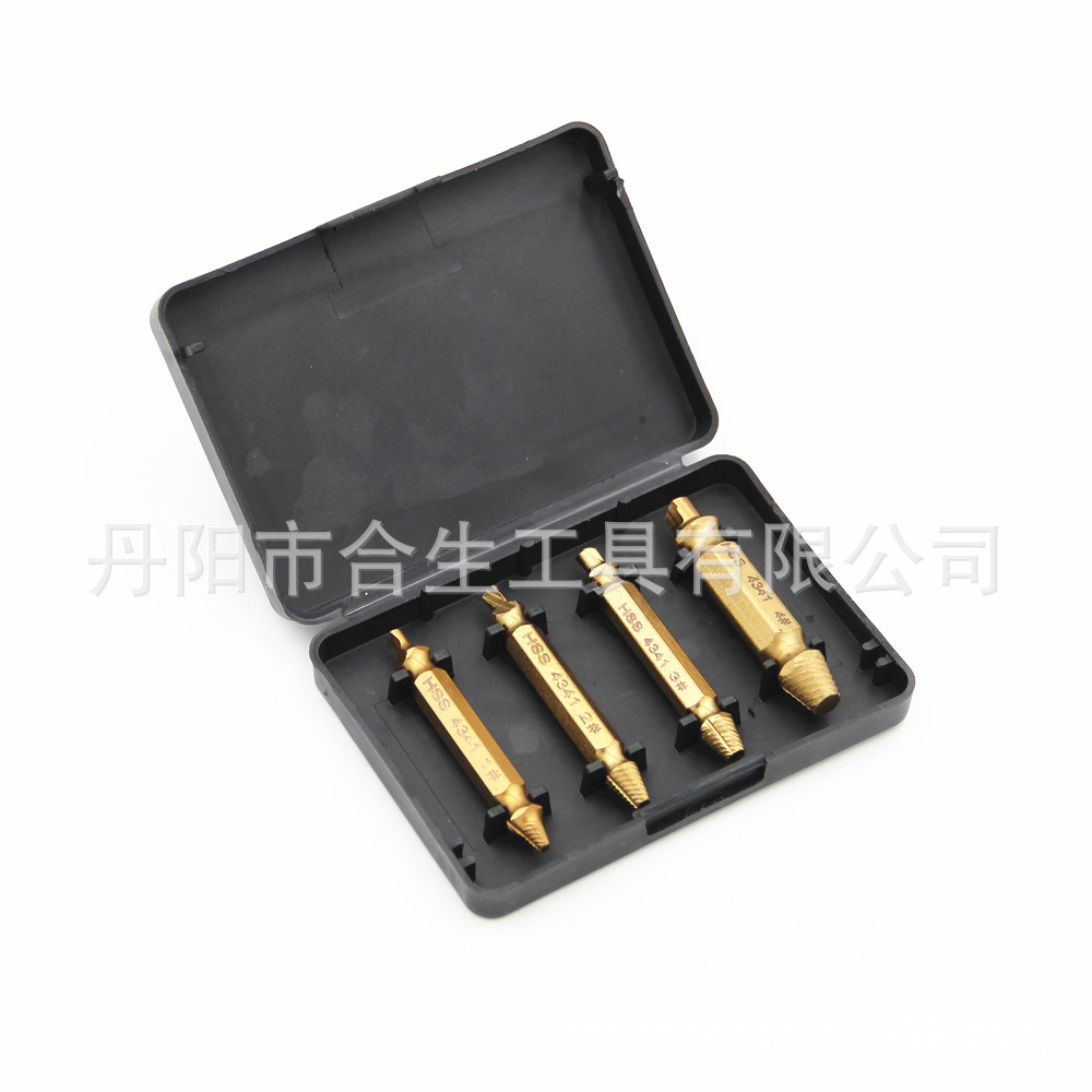 Cross-Border High-Speed Steel Extractor Double-End Screw Sliding Tooth Removal Tool S2 Screwdriver Bit Broken Wire Set
