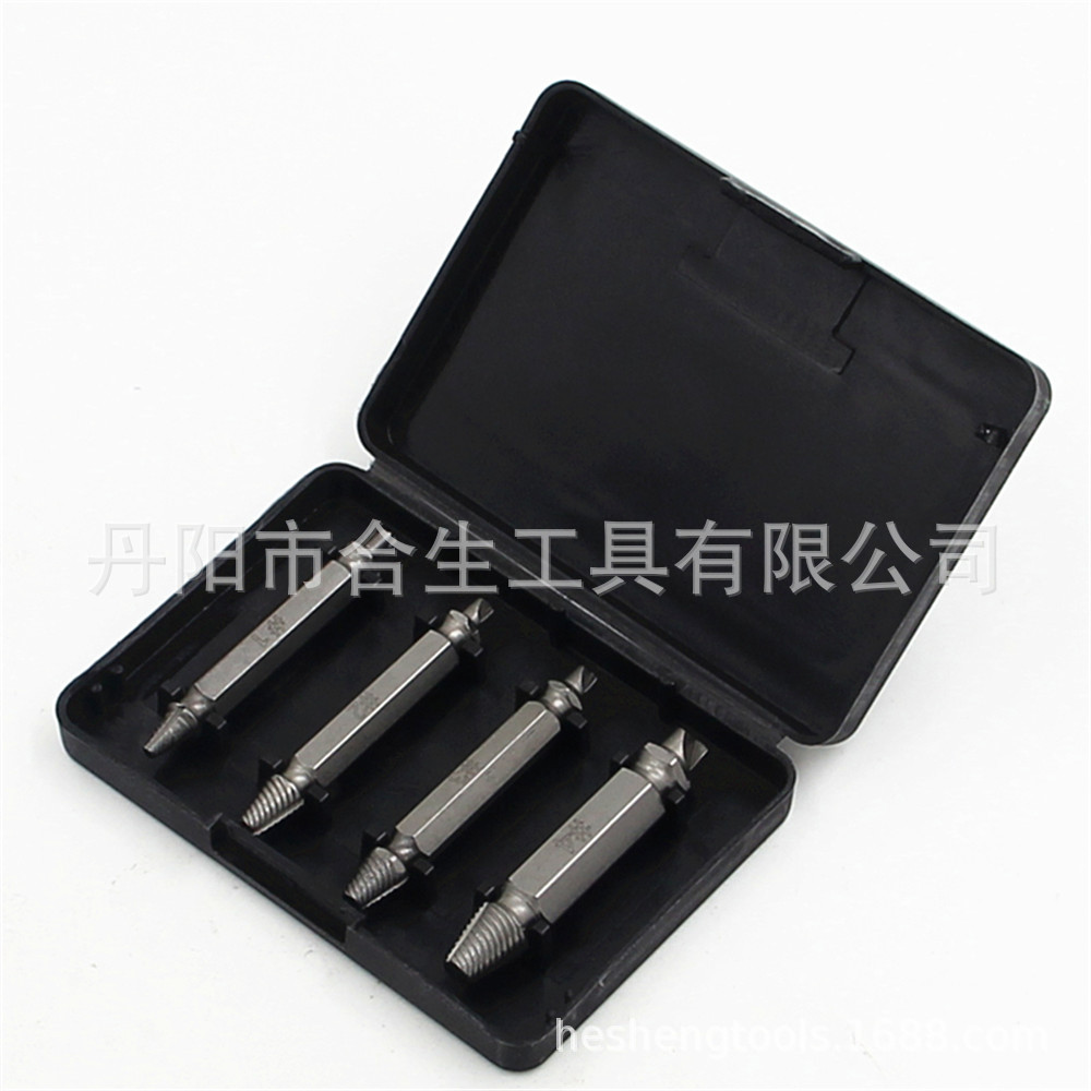 Cross-Border High-Speed Steel Extractor Double-End Screw Sliding Tooth Removal Tool S2 Screwdriver Bit Broken Wire Set