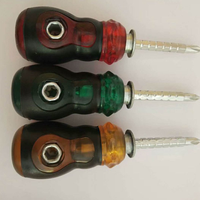 Factory Supply Telescopic Carrot Head Yizimi Words Three-Purpose Mini Screwdriver Wholesale