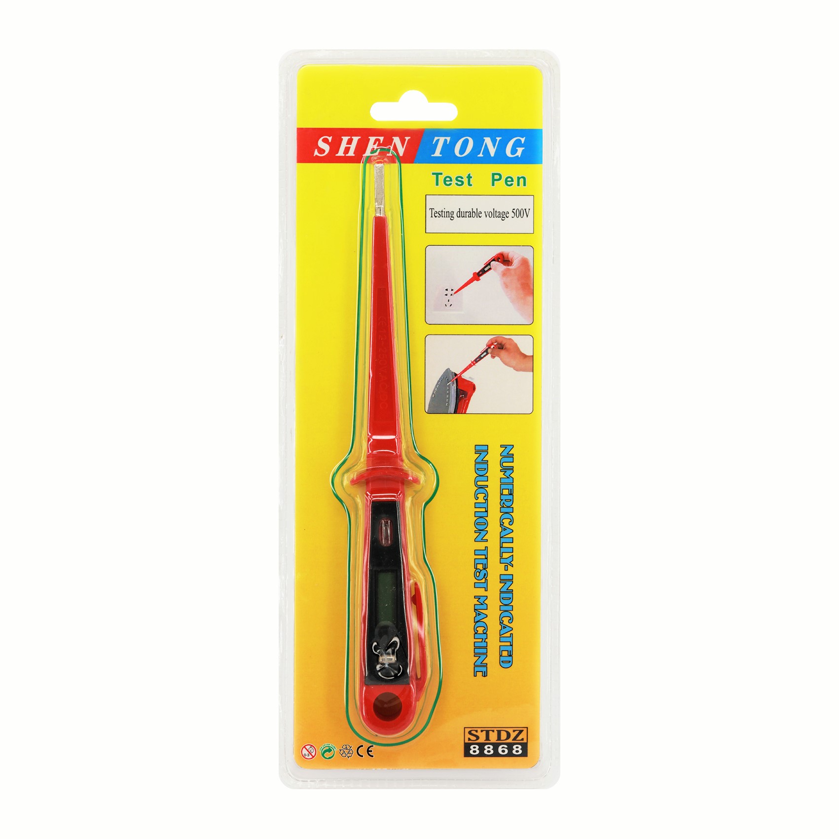 Male bear tool 8868 digital display pencil household test pencil with light indicator