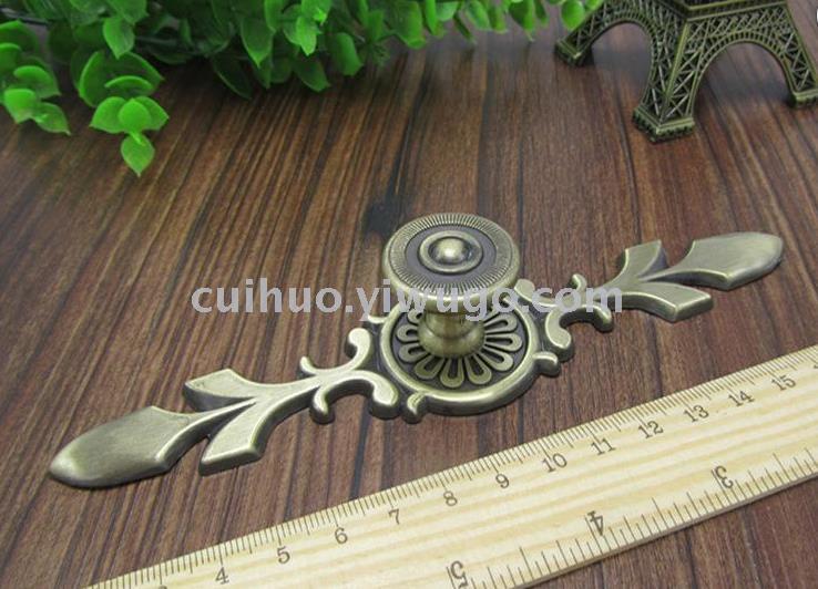 Zinc Alloy European-Style Single-Hole Antique Bronze Handle Thickened Drawer Shoe Cabinet Door Handle