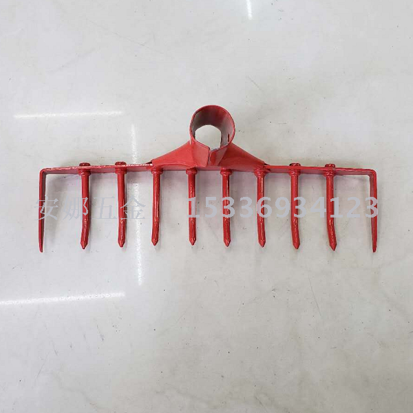 Rake garden rake leaves rake iron rake button tooth rake grass rake hardware tools garden tools nine teeth ten teeth