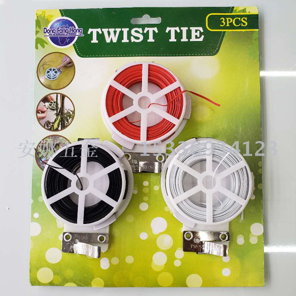 Tie wire tie rope self-locking rope hardware tools fixed plastic nylon tie with PVC you long garden tie wire
