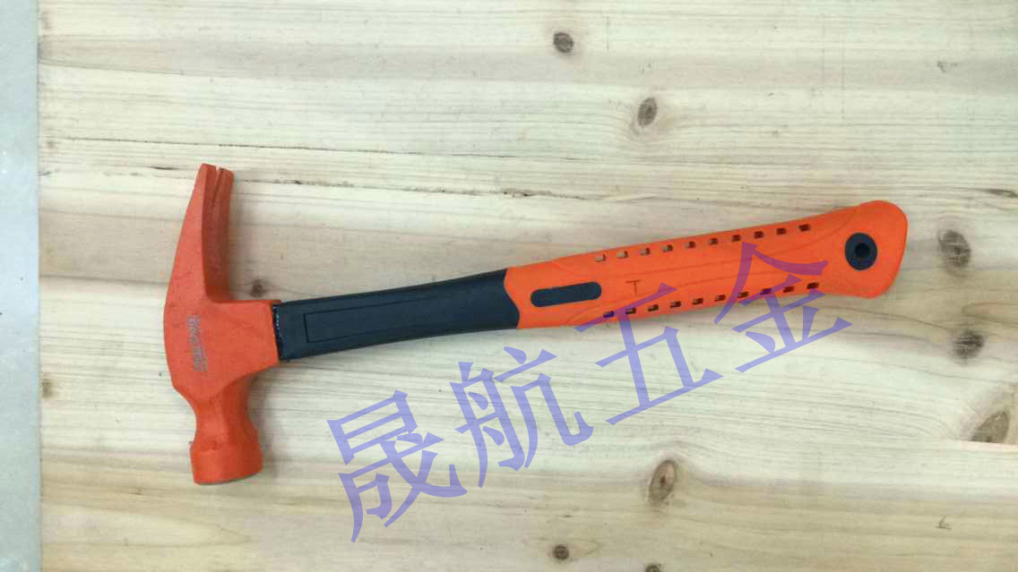 Claw hammer forging quenching of 45 steel glass fiber plastic bag handle hammer claw hammer hardware tools