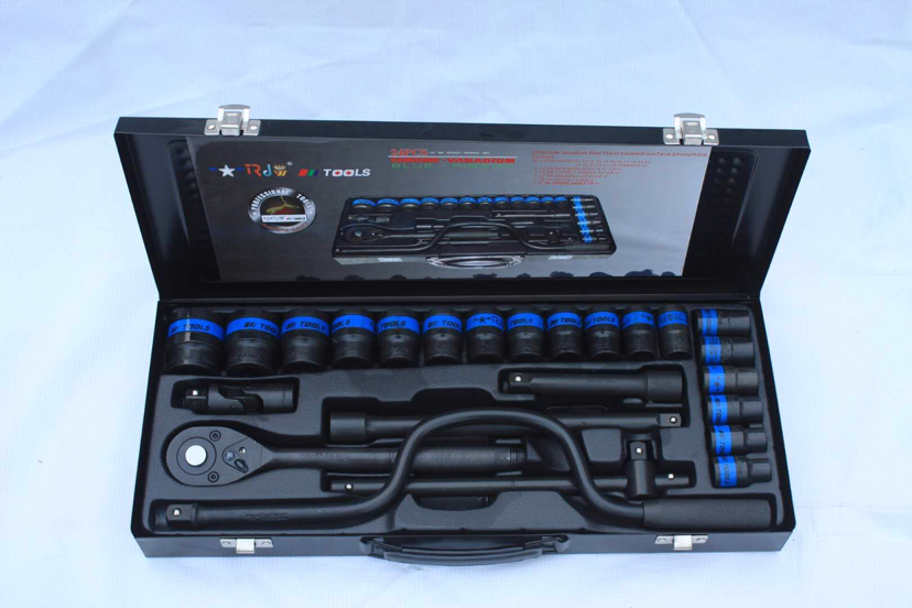 24-Piece Car Repair Kit Sleeve Combination CRV Sleeve Repair Tool