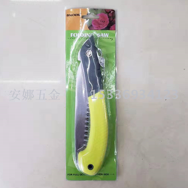 High quality fruit tree waist saw insert card hand plate saw double color handle small hand folding saw hardware tools