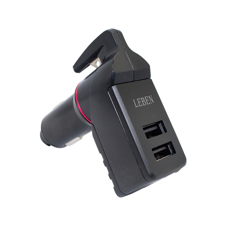 Multifunctional Car Escape Tool Safety Hammer with Knife Car Life Hammer Mini USB Charging Self-Rescue Broken Window