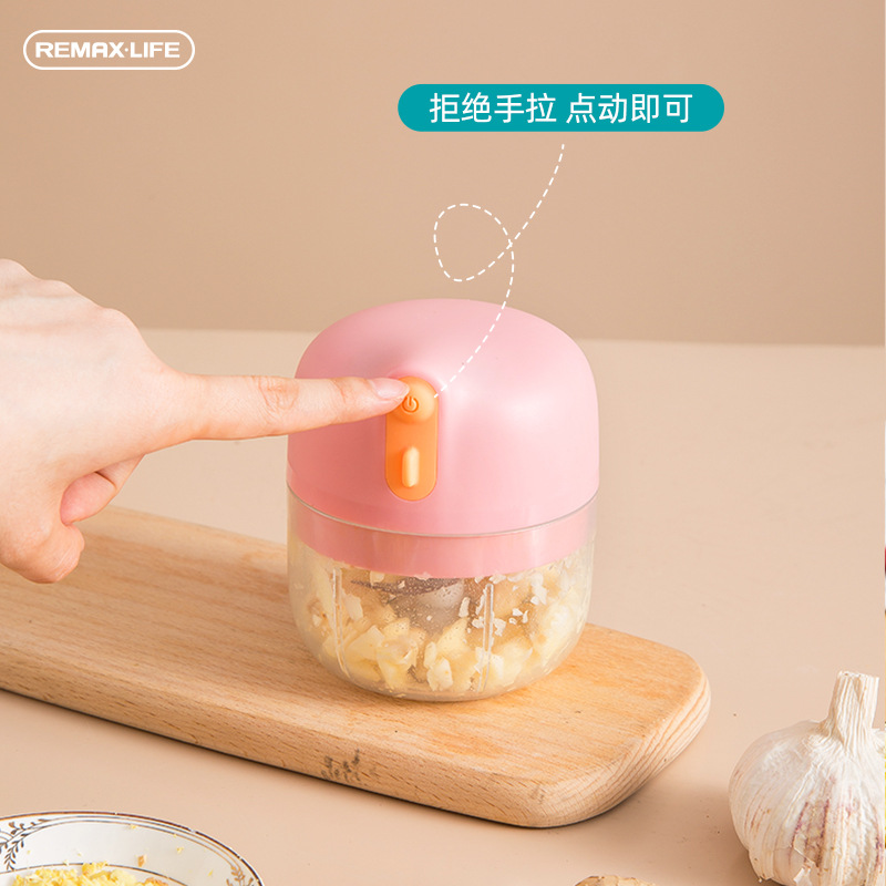 Wireless Portable Electric Mashed Garlic Machine Compact Multifunctional Crusher Crushing Garlics Gadget Kitchen Tool