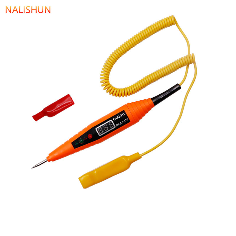 Auto Electric Pen Circuit Repair Tool Test Pencil Digital Display Test Pen Test Lamp Detection Car Electric Pen
