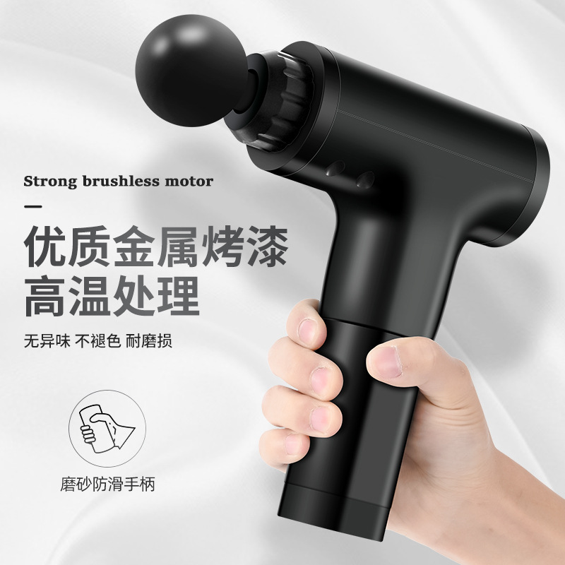 Electric Massage Gun Household Muscle Massage Gun Massage Gun Factory Massager Deep Muscle-Relaxing Tool