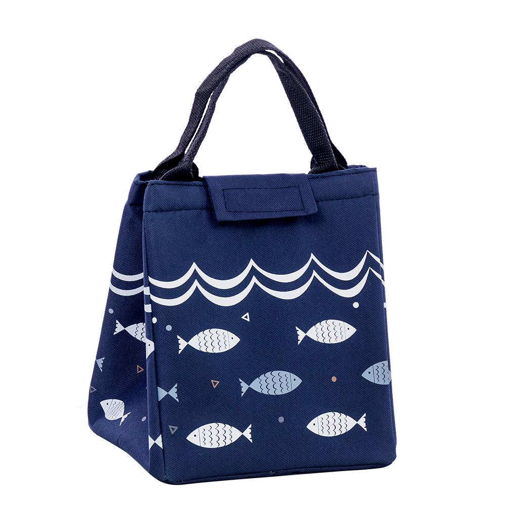 Liancheng Thickened Handbag Bento Box Bag Happy Fish Sky Insulated Bag Outdoor Thermal Preservation Lunch Bag Picnic Bag